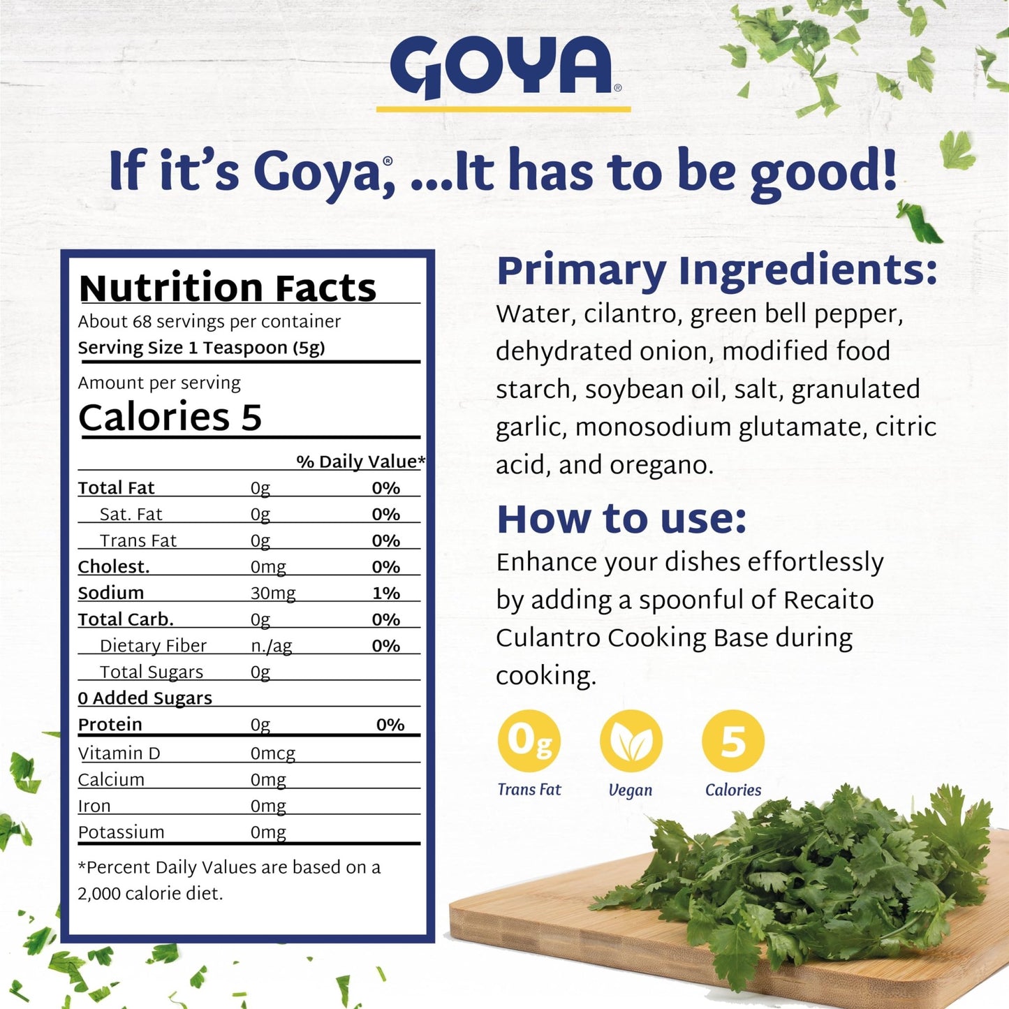 Goya Recaito Culantro Base Cooking 12 Ounces (Pack of 3) - Ultimate Online Deals