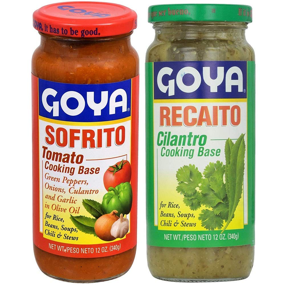 Goya Recaito & Goya Sofrito Cooking Base 2 - 12 Oz Jars (1 of Each) - Ultimate Online Deals