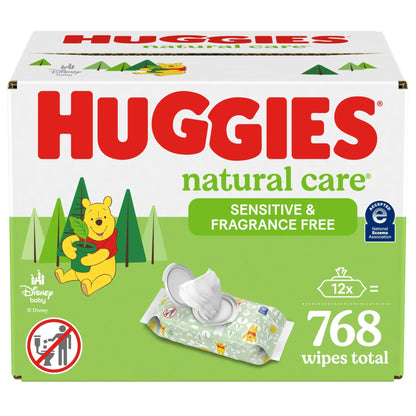 Huggies natural care Unscented Sensitive flip top lid - Ultimate Online Deals