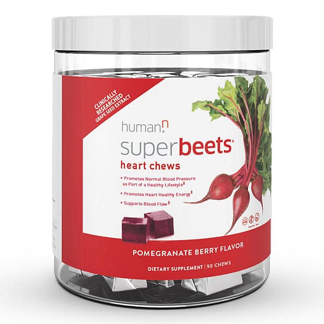 humanN SuperBeets Heart Chews, 90 Count - Ultimate Online Deals