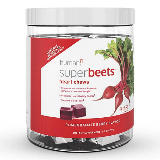 humanN SuperBeets Heart Chews, 90 Count - Ultimate Online Deals