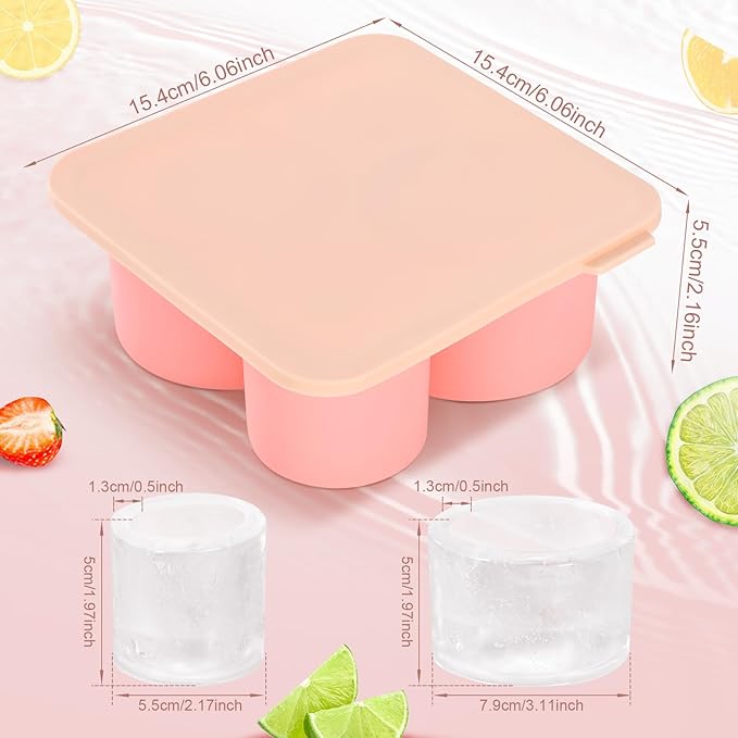 Ice Cube Tray for Stanley Cup, Silicone Ice Cube Molds for Stanley 20oz 30oz 40oz Tumbler Cup, Ice Cube Trays with Lids for Chilling Cocktails,Whiskey,Drinks,Coffee - Ultimate Online Deals