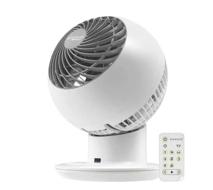 IRIS Woozoo Globe Multi - Directional 5 - Speed Oscillating Fan [2024 Model], Small, White - Ultimate Online Deals