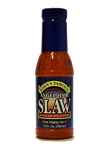 John's Famous Angel Hair Slaw & Salad Dressing, 12 Ounce Bottle - Ultimate Online Deals