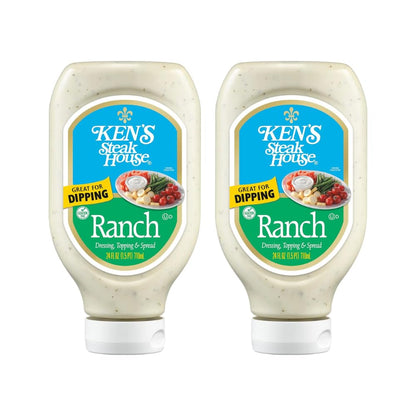 Ken's Steak House Ranch Dressing, Topping & Spread, 24 fl oz (Pack of 2) Gluten - Free - Ultimate Online Deals