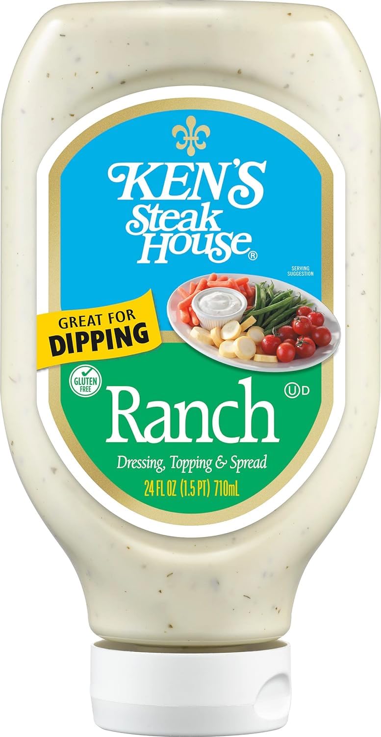 Ken's Steak House Ranch Dressing, Topping & Spread, 24 fl oz (Pack of 2) Gluten - Free - Ultimate Online Deals