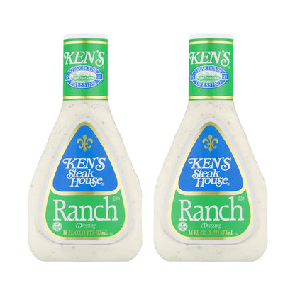 Ken's Steak House Ranch Salad Dressing 16 fl oz, pack of 2 - Ultimate Online Deals