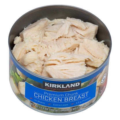 Kirkland Chicken Breast in Water 12.5 oz. cans - 6 count - Premium Chunk - Great for chicken salad, quesadillas, soups, and casseroles - Ultimate Online Deals