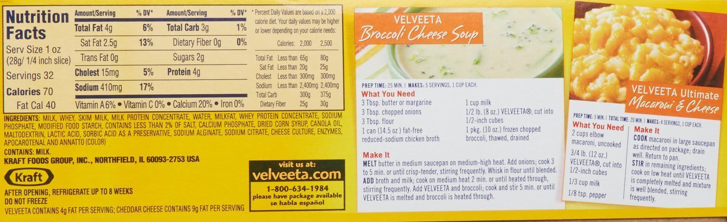 Kraft Velveeta - 32 oz, 2 ct - Ultimate Online Deals