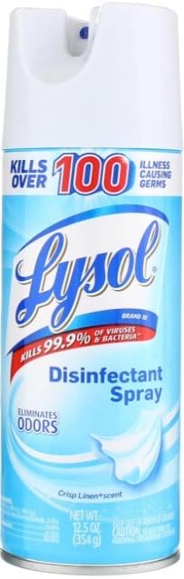 Lysol Disinfectant Spray, Crisp Linen Scent 12.50 oz (Pack of 3) - Ultimate Online Deals