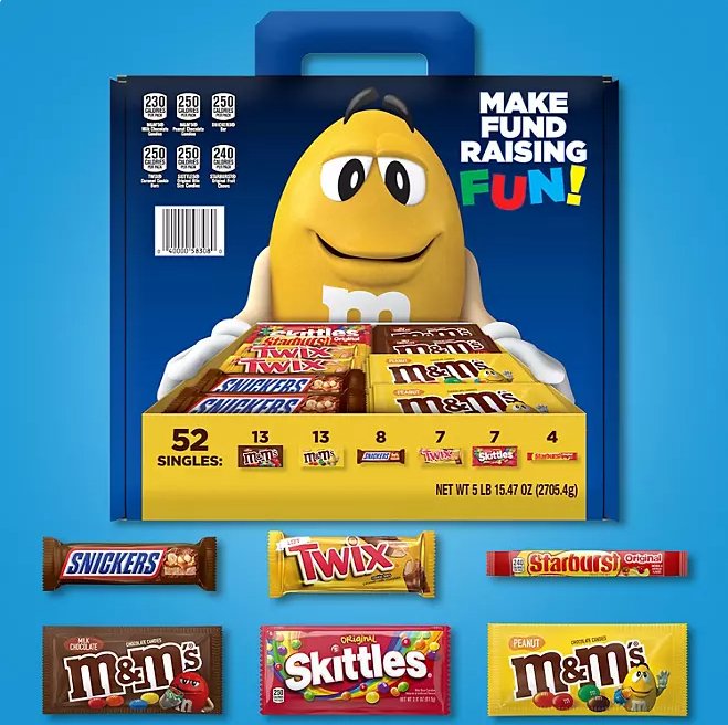 Mars Variety Candy Pack for Fundraisers, 30 Count - Ultimate Online Deals