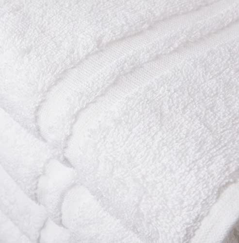 Member Mark Commercial Hospitality Towels Good for Hotels, spas and Residential use (White, Bath Towels (8 CT)), 24inch x 50inch - Ultimate Online Deals