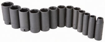 Pittsburgh 13 Piece 1/2" Drive SAE Deep Wall Impact Socket Set - Ultimate Online Deals