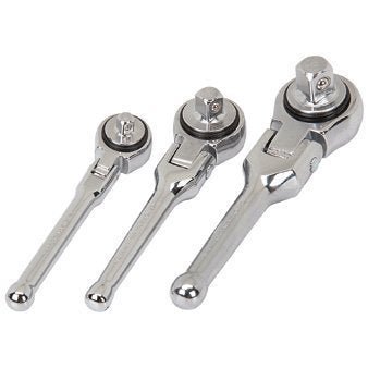 Pittsburgh 3 Piece Flex Head Stubby Ratchets - Ultimate Online Deals