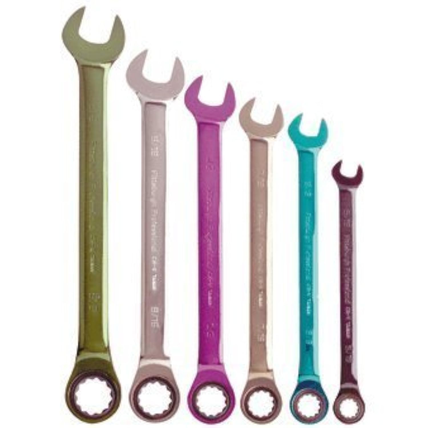 Pittsburgh 6 Piece SAE Ratcheting Color Combo Wrench Set - Ultimate Online Deals