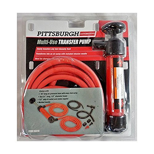 Pittsburgh Automotive Multi - Use Transfer Pump - Siphon Gas, Infusion Needle, Car - Ultimate Online Deals