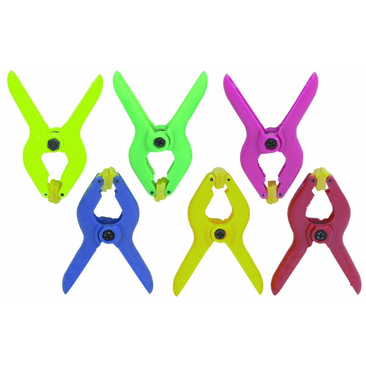 Plastic 6 Piece 7/8" Spring Clamp Set - Ultimate Online Deals