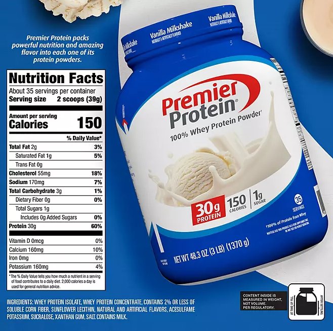 Premier Protein 30g High Protein Powder, Vanilla Milkshake, 3 lbs - Ultimate Online Deals