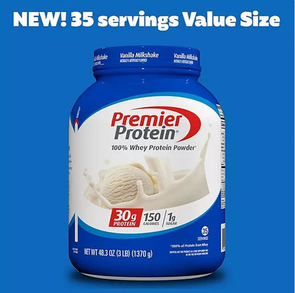 Premier Protein 30g High Protein Powder, Vanilla Milkshake, 3 lbs - Ultimate Online Deals