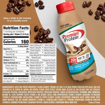 Premier Protein Shake, 30g Protein, 1g Sugar, 24 Vitamins & Minerals, 11.5 fl oz - Ultimate Online Deals