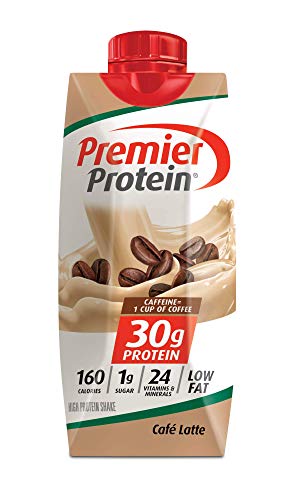 Premier Protein Shake, Café Latte, 30g Protein, 1g Sugar, 24 Vitamins & Minerals, Nutrients to Support Immune Health, 11 Fl Oz, 4 Count - Ultimate Online Deals