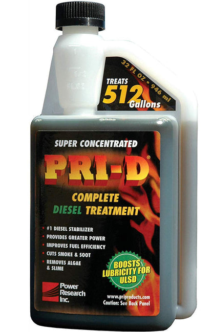 PRI - D Fuel Stabilizer - Lubricity Stability Complete Diesel Treatment for All 2 and 4 Stroke ENGINES - 32Oz - 2 Pack - Ultimate Online Deals