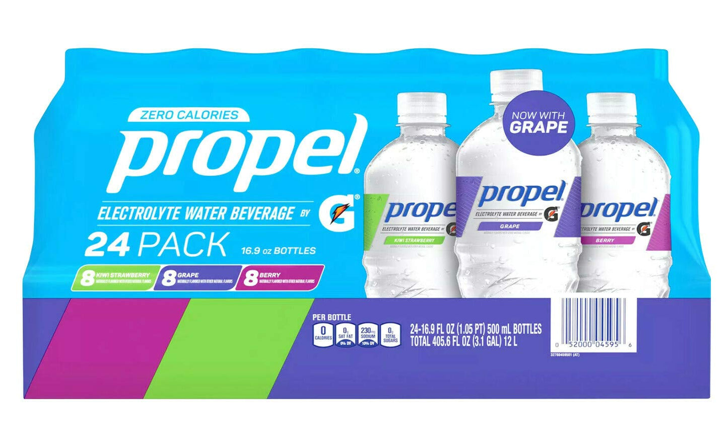 Propel Zero Calorie Fitness Electrolyte Water Beverage Variety Pack Of 24 /16.9 Fl Ounce Net Wt 405.6 Fl Ounce - Ultimate Online Deals