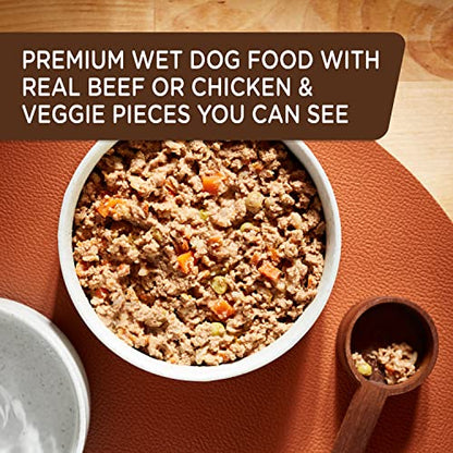 Rachael Ray Nutrish Premium Pate Wet Dog Food, Chicken and Beef Variety Pack, 13 Ounce Cans (Pack of 12) - Ultimate Online Deals