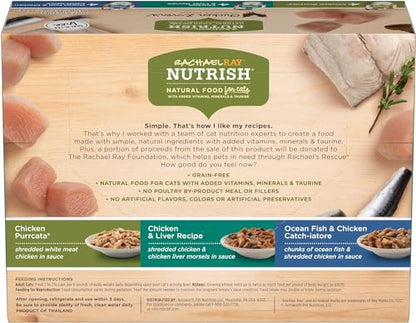 Rachael Ray Nutrish Wet Cat Food, 2.8 Ounce Cups, Grain Free - Ultimate Online Deals