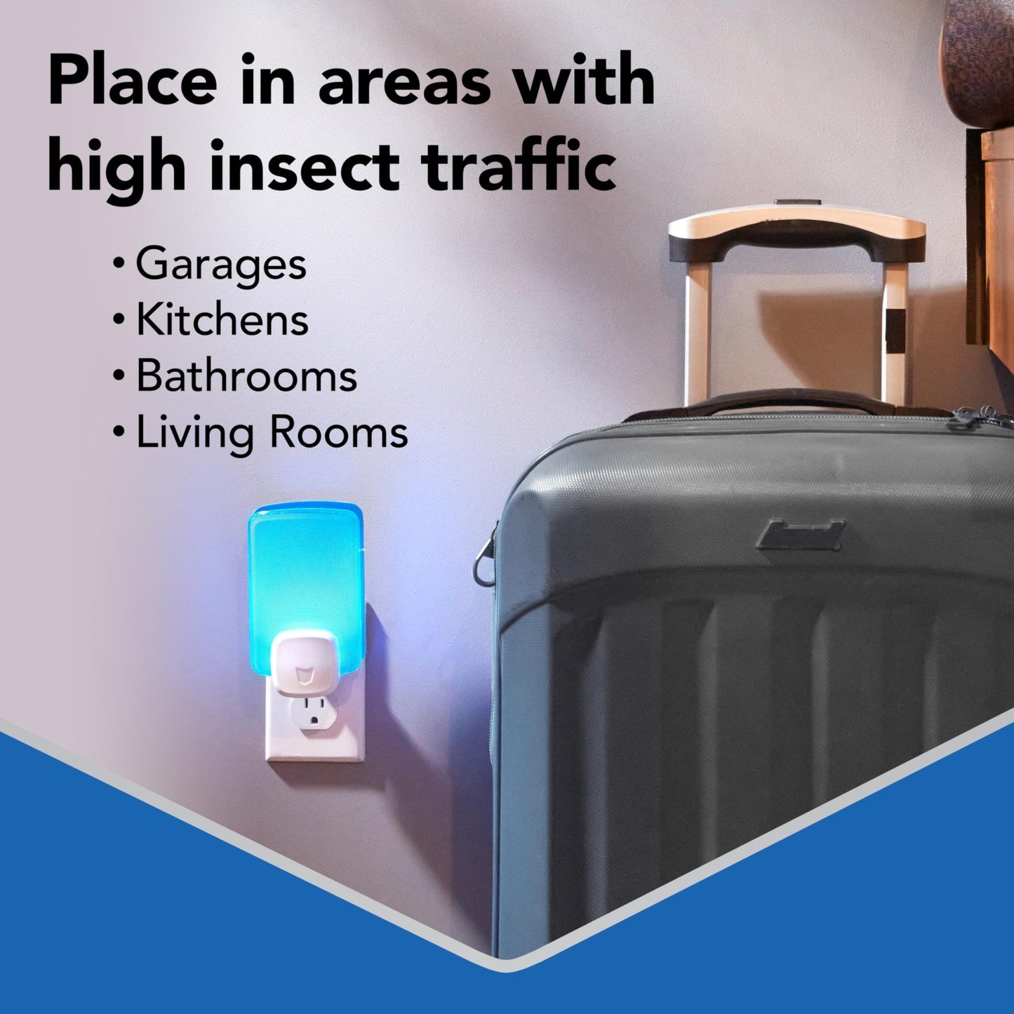 Raid Essentials Flying Insect Light Trap Starter Kit, 1 Plug - In Device + 1 Cartridge, Featuring Light Powered Attraction - Ultimate Online Deals