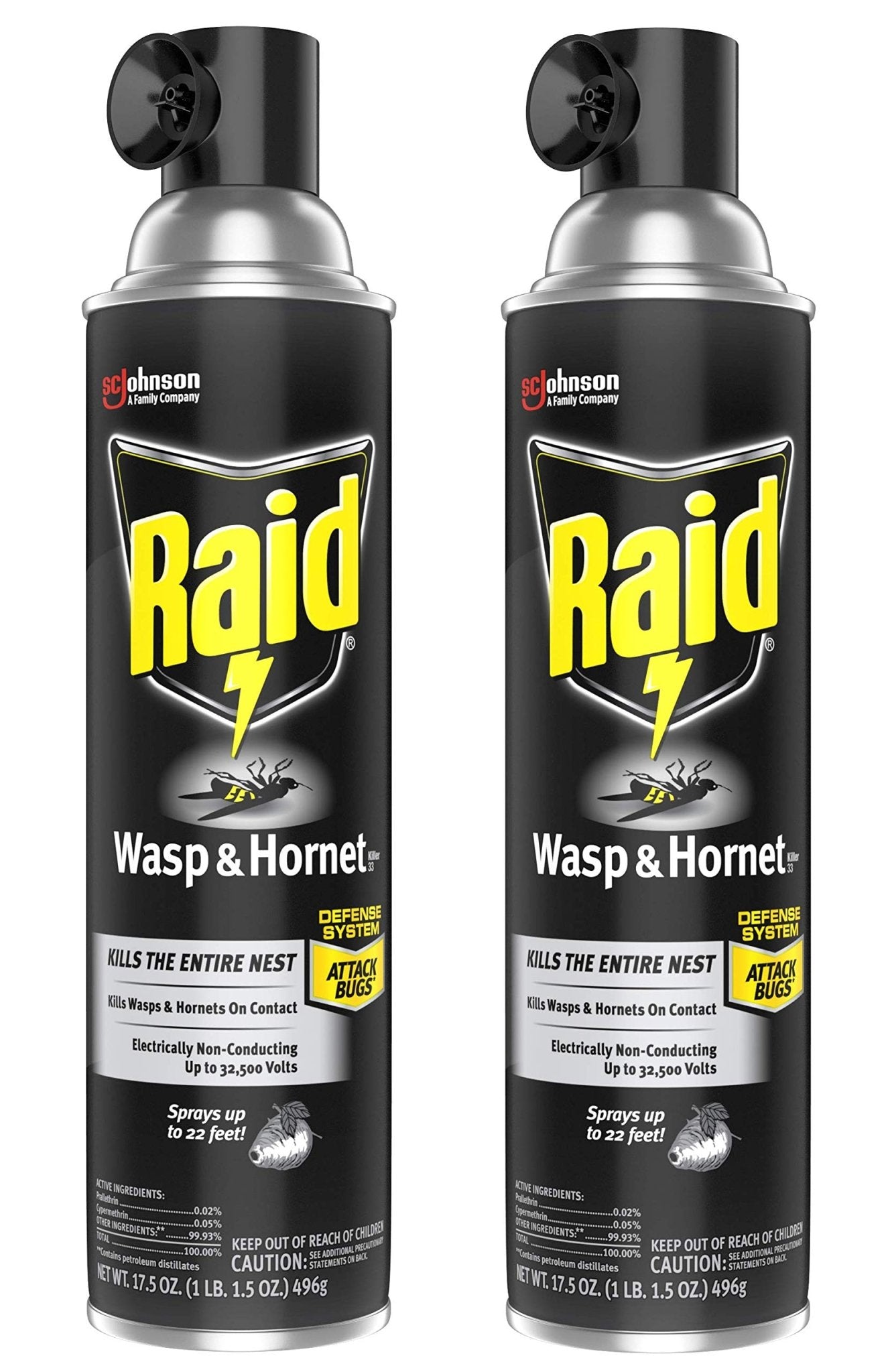 Raid Wasp and Hornet, 17.5 Oz - Ultimate Online Deals