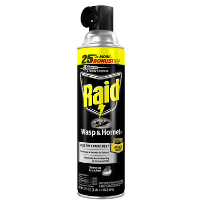 Raid Wasp and Hornet Killer, 17.5 OZ (Pack - 3) - Ultimate Online Deals