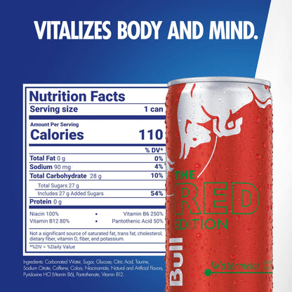 Red Bull Energy Drink, Watermelon, Red Edition - Ultimate Online Deals