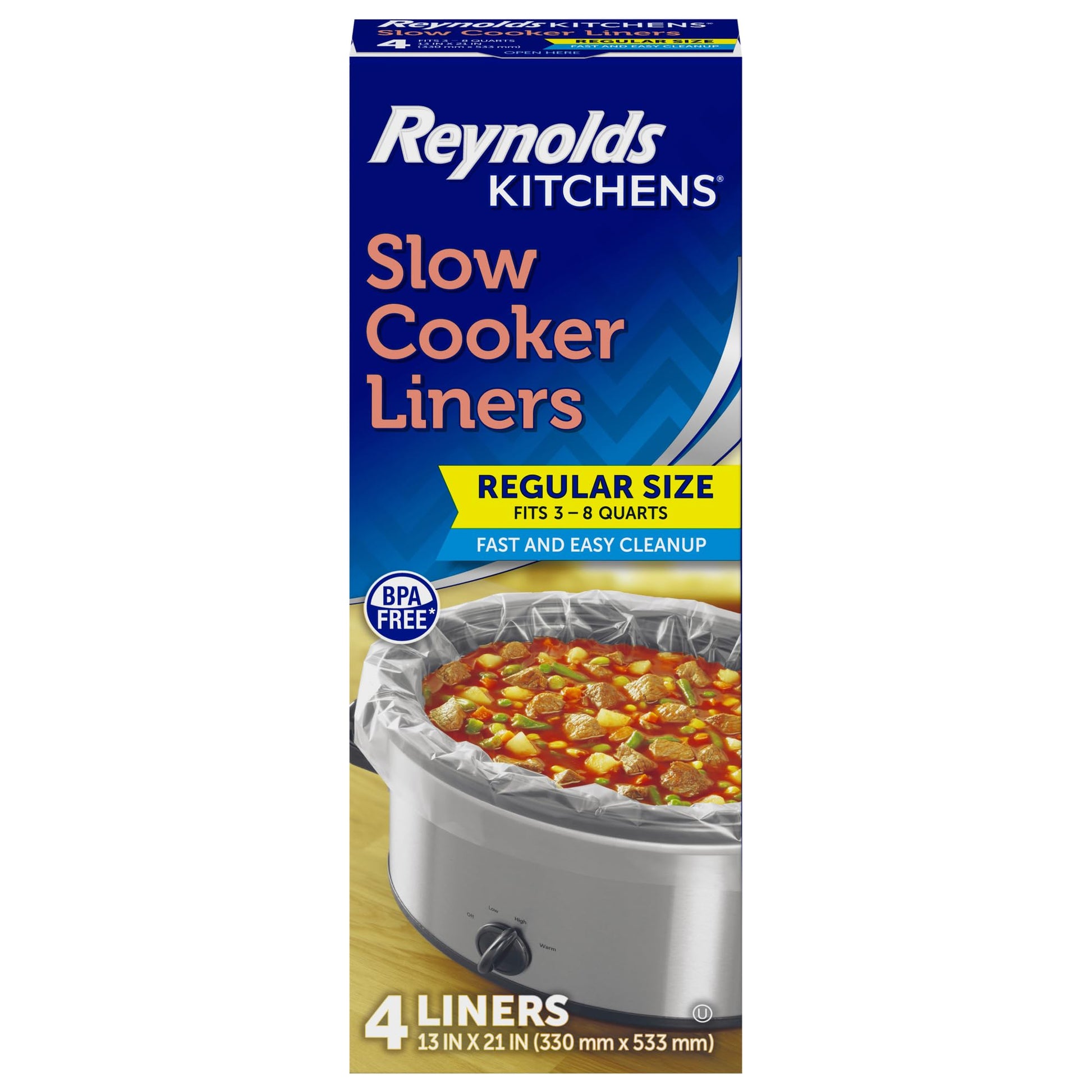 Reynolds Wrap Slow Cooker Liners 13" X 21" Round And Oval Boxed - Ultimate Online Deals