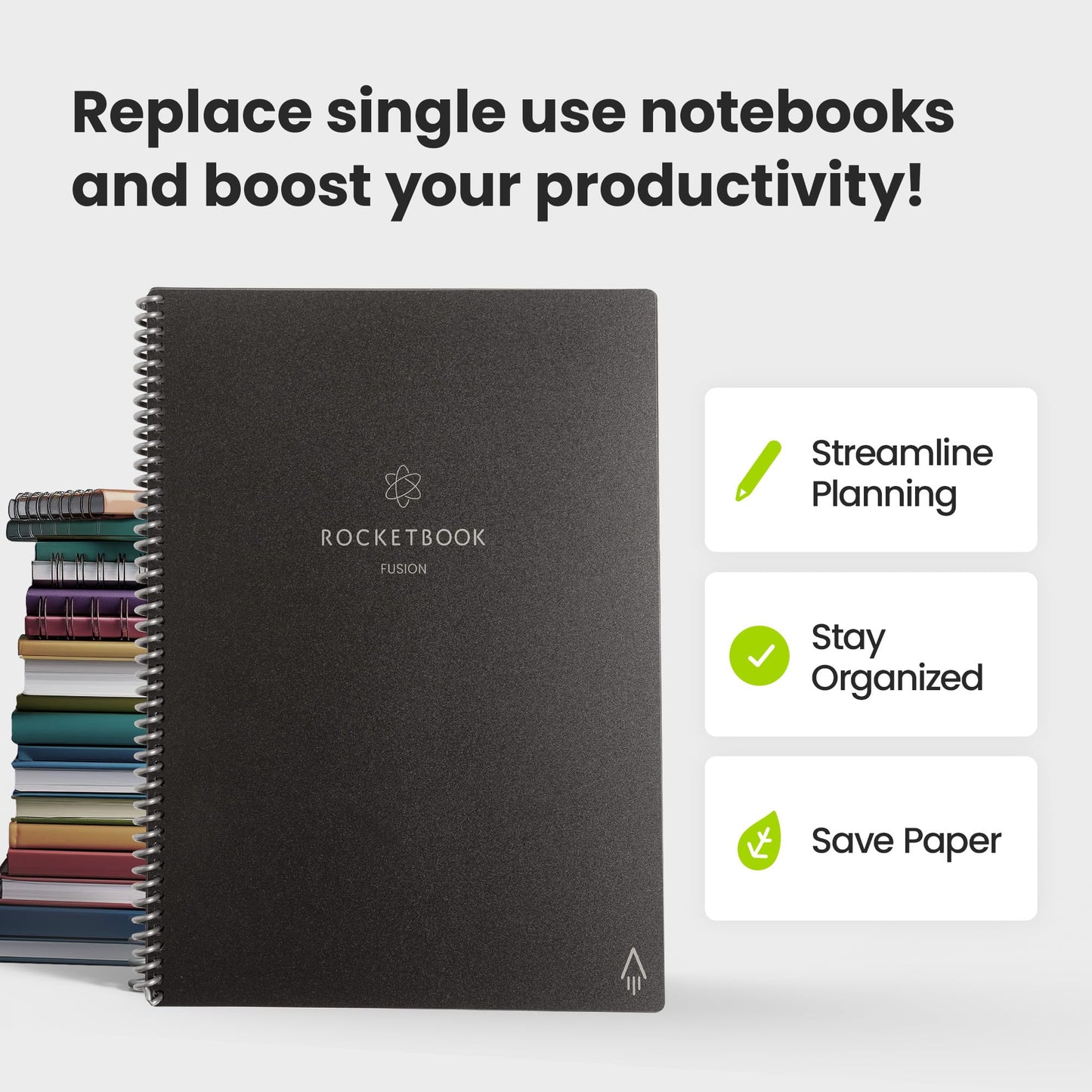 Rocketbook Fusion Reusable Undated Productivity Planner - Ultimate Online Deals