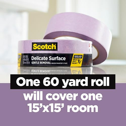 Scotch Delicate Surface Painter's Tape, Purple, Masking Tape Protects Delicate Surfaces and Removes Easily, Multi - Surface Painting Tape for Indoor Use - Ultimate Online Deals