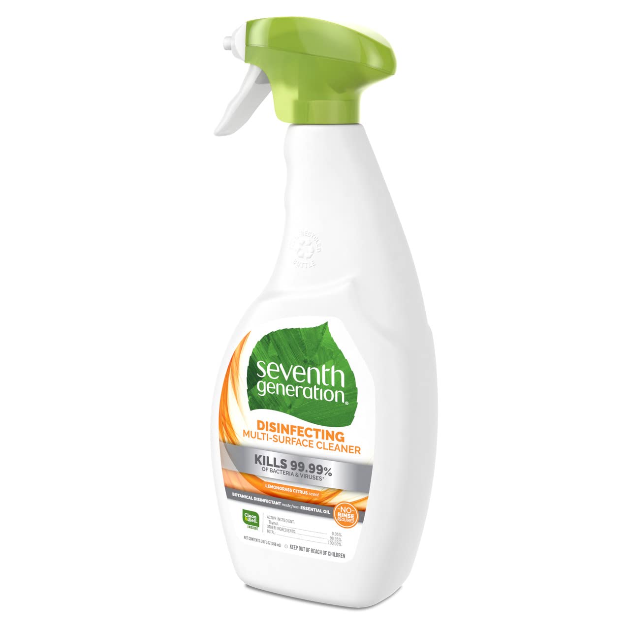 Seventh Generation Botanical Multi - surface Disinfecting Cleaner, Lemongrass Citrus, 26 fl oz (4 pack) - Ultimate Online Deals