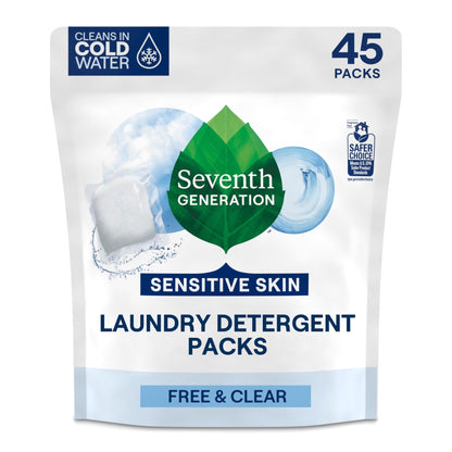 Seventh Generation Free & Clear Packs Universal Organic laundry detergent - Ultimate Online Deals