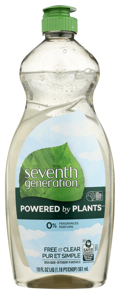 Seventh Generation Free & Clear Scent Liquid Dish Soap 19 oz. 1 pk - Total Qty: 6 - Ultimate Online Deals