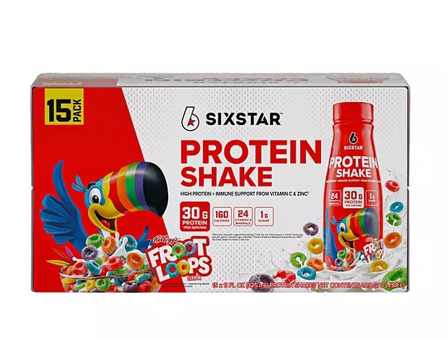 Six Star Kellogg's 30g Froot Loops Protein Shake, 11 fl. oz., 15 pk. - Ultimate Online Deals