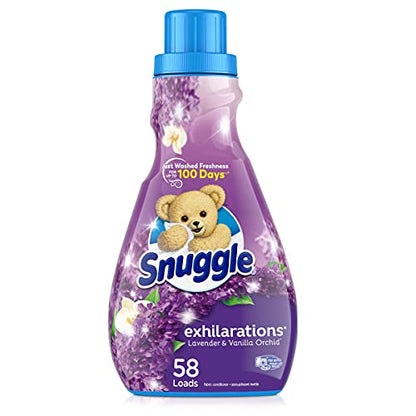 Snuggle Exhilarations Liquid Fabric Softener, Lavender & Vanilla Orchid, 50 Fluid Ounces - Ultimate Online Deals