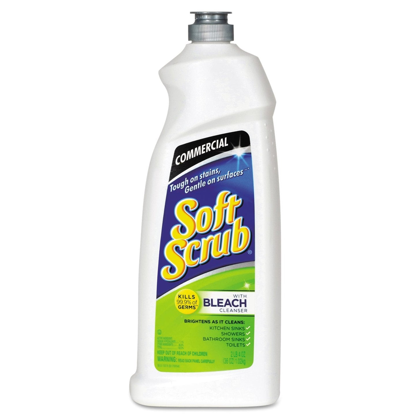 Soft Scrub 15519CT Commercial Disinfectant Cleanser w/Bleach, 36oz Bottle, 6/CT - Ultimate Online Deals