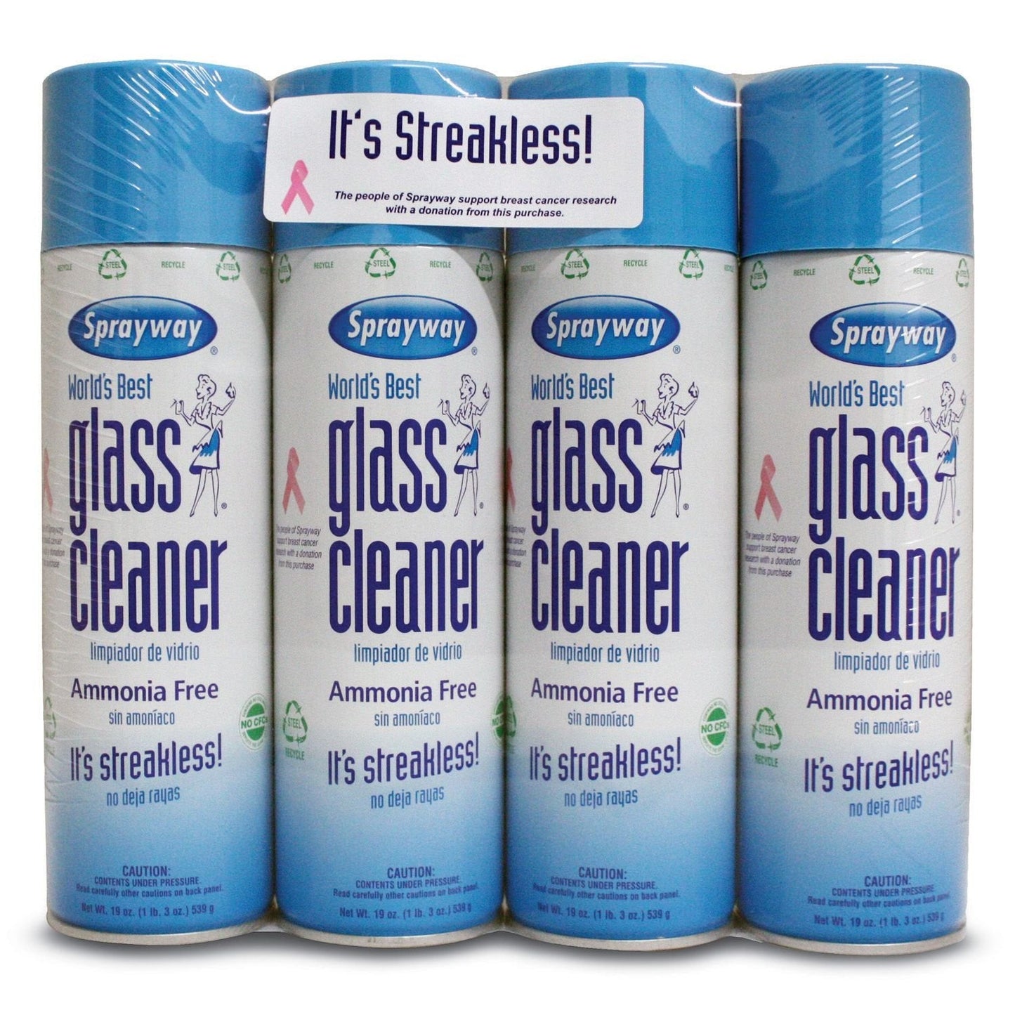 Sprayway Glass Cleaner - 4/19oz cans (2 Pack) - Ultimate Online Deals