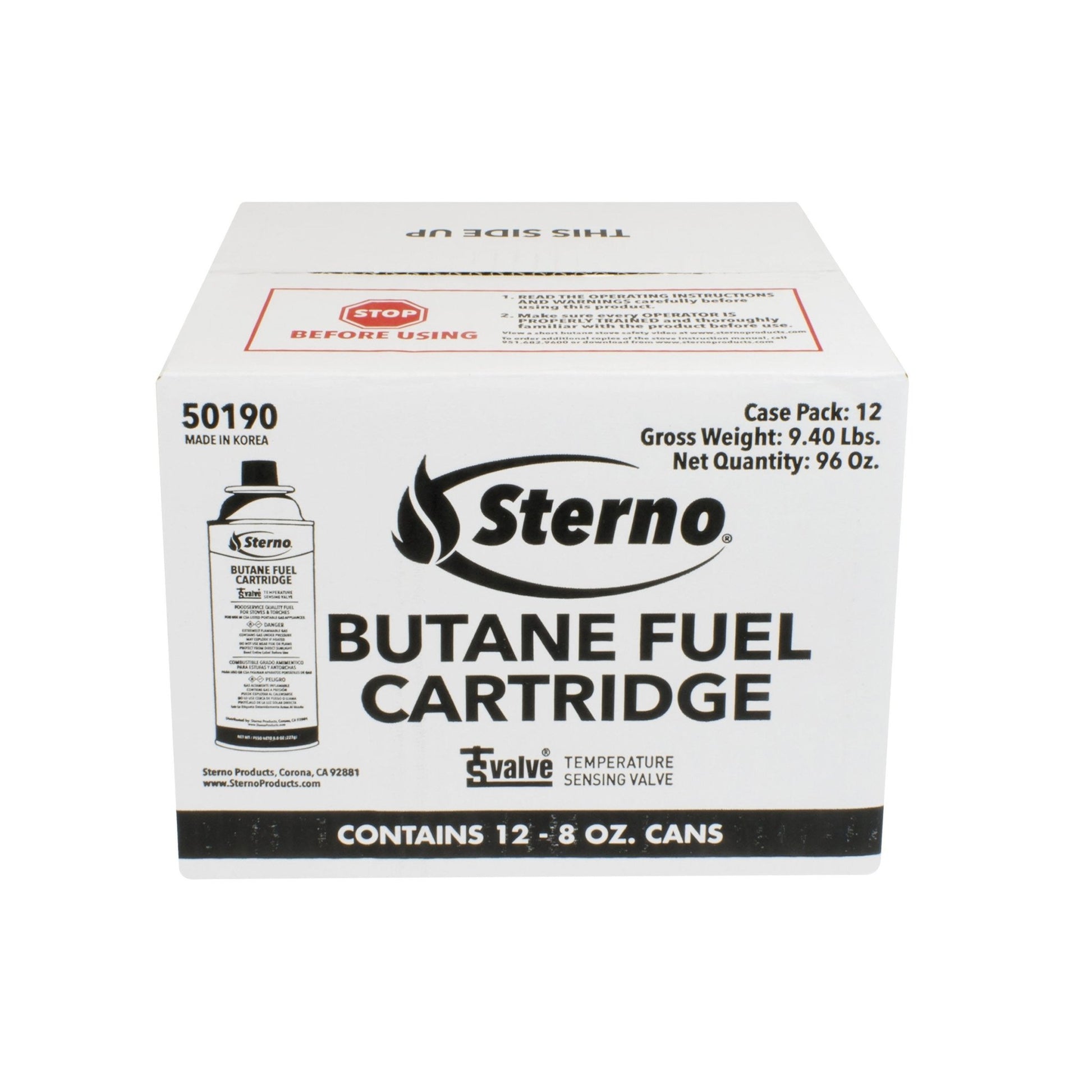 Sterno 50190 Butane Cooking Fuel, White - Ultimate Online Deals