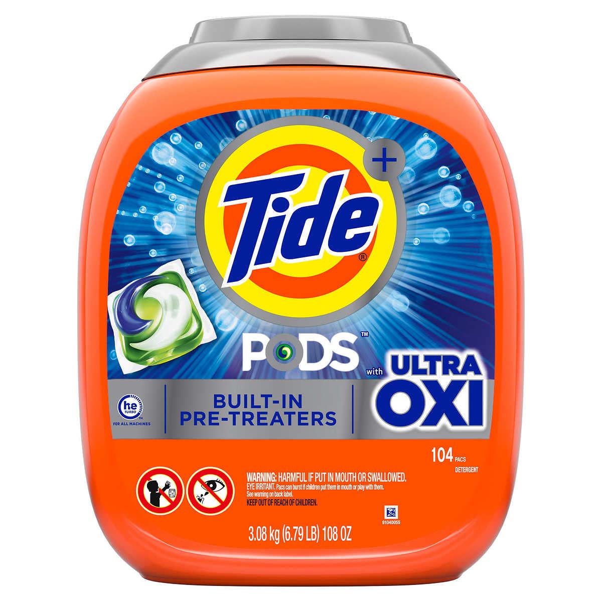 Tide Pods with Ultra Oxi HE Laundry Detergent Pods, 104 Count - Ultimate Online Deals