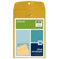 TOP FLIGHT 74412 Kraft Clasp Envelopes44; 6.5 x 9.5 In. - Ultimate Online Deals