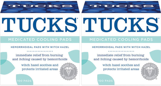 Tucks Medicated Cooling Pads 100 Pads Per Pack (Pack of 2) - Ultimate Online Deals