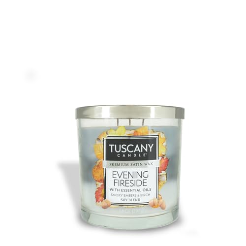 Tuscany Candle Evening Fireside® Long - Lasting Scented Jar Candle, 14 oz - Ultimate Online Deals