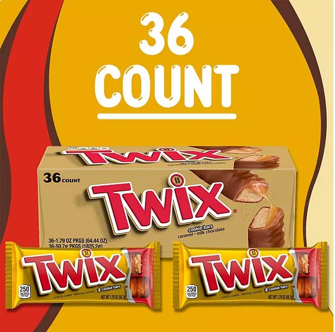 Twix Caramel Chocolate Cookie Bars, 36 Count - Ultimate Online Deals