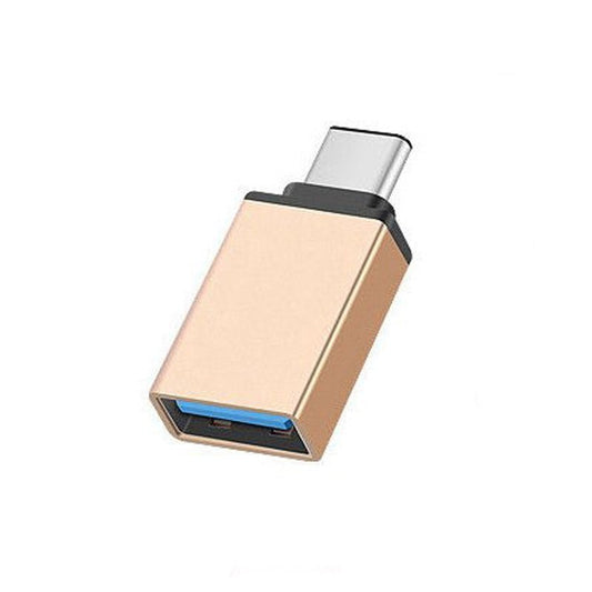 USB - C Type C 3.1 Male to USB 3.0 Type A Female Adapter Sync Data Hub OTG Gold - Ultimate Online Deals